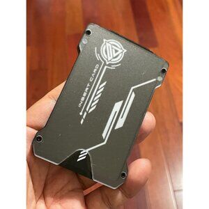 Minimalist Wallet for Men Slim Aluminum Metal Money Clip with Clear ID